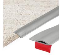 Fascia autoadesiva per tappeto 19.69Ft x 1.3" x 0.22", coprigap TPE, grigio