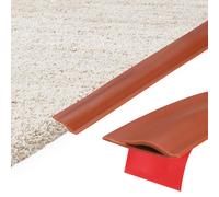 Fascia autoadesiva per tappeto 19.69Ft x 1.3" x 0.22", coprigap TPE, rosso
