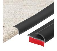 Fascia autoadesiva per tappeto 19.69Ft x 1.38" x 0.39" nera per coprigap