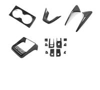 Fascia Autoradio Compatibile Con Tesla Per Model 3 2023 2024 4 Pezzi Copertura In Fibra Di Carbonio Lucida Per Pannello Cruscotto Accessori Per Console Centrale