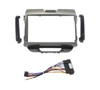 Fascia autoradio da 9 pollici compatibile con 2010-2016 pannello lettore stereo kit di installazione cruscotto telaio doppio Din GPS DVD cornice Frame di navigazione(Frame with cable)