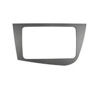 Fascia Autoradio LHD Per SEAT Per Leon 2005-2012 Doppio Pannello Stereo Din Cornice per fascia radio(GRIGIO)