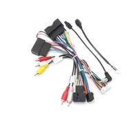 Fascia Autoradio Per Ford Per Kuga B-MAX Ecosport Per Fiesta Per Ranger 2014 Auto 16pin Cablaggio Adattatore Canbus Box Decoder Android Radio Cavo Alimentazione Mascherina Pannello Radio(Only Cable)