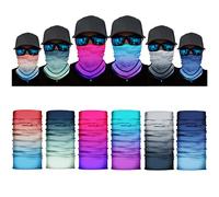 Fascia Bandana,TAIYUNWEI Copricapo Multifunzione Bandana Foulard Scaldacollo Fazzoletto da Collo Fascia Elastico,Maschera Sciarpa Senza Cuciture Multifunzionale per Yoga,Motociclismo(6-Pezzi-Pendenza)