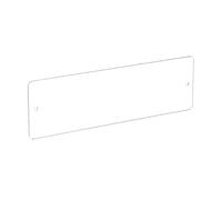 Fascia Battisedia Acrilico Trasparente - Paracolpi Protezione Muro Parete Acrilica 3 mm Installazione a Tasselli, Ideale per Sedie Sale D’attesa Tavoli e Scrivanie Ufficio (1, Trasparente, 60x14)