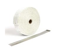 Fascia bianca benda termica 15 metri per collettori scarichi moto custom