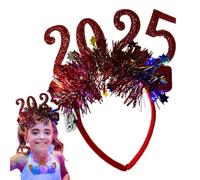 Fascia Bopper luminosa 2025,Fascia LED 2025 | Fascia per capelli per capodanno Bopper,Corona luminosa lampeggiante, per capelli per casco luminoso 2025 per feste di celebrazione del re