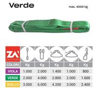 FASCIA BRAGA NASTRO CINGHIA SOLLEVAMENTO IMBRAGATURA TIRANTE VERDE VIOLA GIALLA