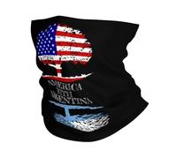 Fascia Capelli Argentina Argentinean Flag And America Flag Passamontagna Multifunzione Ghetta Da Collo Protezione Uv Scaldacollo Per Campeggio Outdoor Attività Ciclismo 25X50CM
