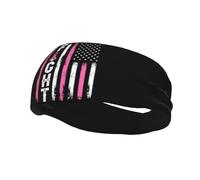Fascia Capelli Bandiera Americana Del Nastro Rosa Per La Consapevolezza Del Cancro Al Seno Accessori Per Capelli Estate Fascia Per Sport Fascia Bandana, Per Trekking, Jogging, 54-60cm