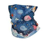 Fascia Capelli Cute Dinosaur Stars And Planets Colorful Passamontagna Multiuso Ghetta Da Collo Antipolvere Scaldacollo Per Ciclismo Campeggio Escursionismo
