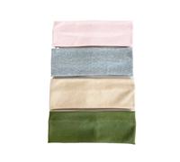 Fascia Capelli Donna 4 pz/set Fasce for Capelli Lavorati A Maglia Delle Donne di Colore Solido Larga Fascia Elastica Sport Yoga Hairband Lavaggio Morbido Viso Trucco Copricapo(Green)