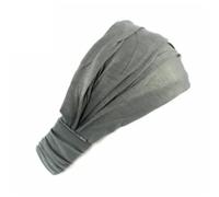 Fascia Capelli Donna Fascia For Capelli In Cotone Da Donna Turbante Fasce Elastiche For Tinta Unita Yoga For Trucco Copricapo For 2 In 1 Accessori For Bandana(Dark Grey)