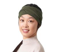 Fascia Capelli Donna Turbante Con Twist - Headband Uomo Accessori Per Capelli Elegante Sportiva Jersey Di Viscosa Cachi