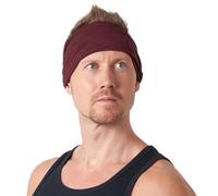 Fascia Capelli Donna Turbante Con Twist - Headband Uomo Accessori Per Capelli Elegante Sportiva Jersey Di Viscosa Vino