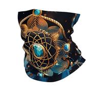 Fascia Capelli Dream Catcher Feathers Stars Native Mystic Blue Ghetta Da Collo Antipolvere Scaldacollo Antivento Passamontagna Per Ciclismo Escursionismo Sports