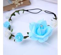 Fascia-Capelli Fiori Corona Rose Accessorio per Capelli Comunione Figli Strass