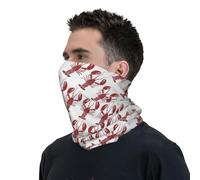 Fascia Capelli Funny Lobster Pattern Scaldacollo Multiuso Passamontagna Protezione Uv Ghetta Da Collo Per Campeggio Ciclismo Escursionismo