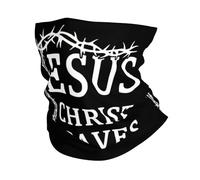 Fascia Capelli Jesus Christ Saves Ghetta Da Collo Traspirante Passamontagna Multifunzione Scaldacollo Per Outdoor Attività Ciclismo Escursionismo 25X50CM