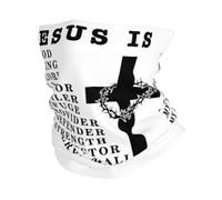 Fascia Capelli Jesus Is My God My King My Lord My Savior Black Ghetta Da Collo Multifunzione Passamontagna Protezione Uv Scaldacollo Per Escursionismo Ciclismo Campeggio 25X50CM