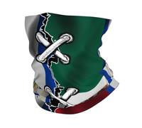 Fascia Capelli Mexico Mexican And El Salvadorean Flag Wavy Combine Passamontagna Multifunzione Ghetta Da Collo Protezione Uv Scaldacollo Per Campeggio Ciclismo Pesca 25X50CM