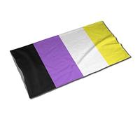 Fascia Capelli Non-Binary Flag Scaldacollo Multifunzione Passamontagna Protezione Uv Ghetta Da Collo Per Escursionismo Campeggio Outdoor Attività 25X50CM