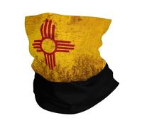 Fascia Capelli Retro New Mexico Flag Ghetta Da Collo Traspirante Scaldacollo Multifunzione Passamontagna Per Campeggio Outdoor Attività Ciclismo 25X50CM