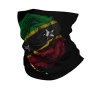Fascia Capelli Saint Kitts And Nevis Flag Passamontagna Multifunzione Ghetta Da Collo Protezione Uv Scaldacollo Per Escursionismo Ciclismo Campeggio 25X50CM
