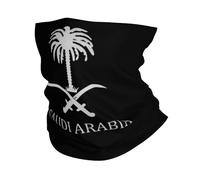 Fascia Capelli Saudi Arabia Saudi Arabian Flag Logo Passamontagna Traspirante Ghetta Da Collo Antivento Scaldacollo Per Escursionismo Ciclismo Campeggio 25X50Cm