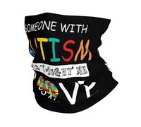 Fascia Capelli Someone With Autism Has Taught Me Love Needs No Words Passamontagna Protezione Uv Ghetta Da Collo Multifunzione Scaldacollo Per Ciclismo Escursionismo Outdoor Attività 25X50CM