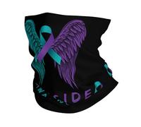 Fascia Capelli Suicide Prevention Awareness Ribbon Wing Passamontagna Multifunzione Ghetta Da Collo Protezione Uv Scaldacollo Per Ciclismo Pesca Campeggio 25X50CM