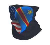 Fascia Capelli Usa Democratic Republic Of Congo Friendship Flag Heart White Passamontagna Multifunzione Ghetta Da Collo Protezione Uv Scaldacollo Per Campeggio Escursionismo 25X50CM
