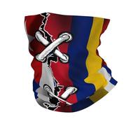 Fascia Capelli Venezuela Venezuelian And Cuba Cuban Flag Wavy Combine Ghetta Da Collo Traspirante Passamontagna Durevole Scaldacollo Per Ciclismo Outdoor Attività Escursionismo 25X50CM