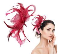 Fascia cappello | Fascia retrò | cappello in tulle accessorio per capelli per matrimoni donne ragazze eventi sociali saloni da tè festival all'aperto abbigliamento casa uso quotidiano