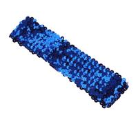 Fascia Chioma in Lega Paillettes Elastica Blu per Donne | Accessorio Brillante, Imbottito e Comodo, Tiene i Chioma Lontani dagli Occhi, per Halloween e Carnevali