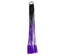 Fascia colorata for coda di cavallo sporca con piccole trecce. Accessorio for capelli elegante for tutte le occasioni(Purple)