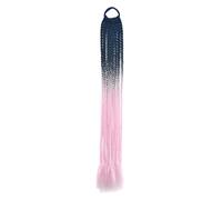 Fascia colorata for coda di cavallo sporca con piccole trecce. Accessorio for capelli elegante for tutte le occasioni(PINK)