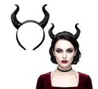 Fascia con Corno da Demone,Halloween Corna Nere Copricapo,per Cosplay,Costume Costume per Carnevale Terrore Festa Carnevale per Adulti