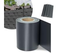 FASCIA COPRENTE FRANGIVISTA colore antracite 19 CM x35 mt. - DF 6129266