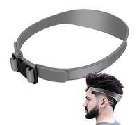Fascia curva in silicone per tagliare i capelli, previene lo scivolamento dei capelli, modello per scollatura dal design lineare, strumento da taglio domestico per rasatura e taglio dei capelli per