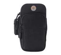 Fascia da Braccio con Borsa Auricolare, Fascia da Braccio Running, Porta cellulare corsa, Porta Cellulare Braccio Portacellulare Armband, Universale per smartphone Fino a 6,5", Nero