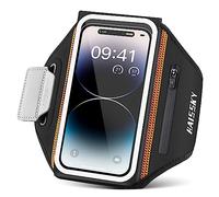 Fascia da Braccio con Borsa Auricolare, Portacellulare per Correre Porta Cellulare Corsa per iPhone 14 Pro Max/14 Pro/13 Pro Max/12 Pro/11 Galaxy S23 Ultra/S22/S21, Porta Telefono Corsa Fino a 6,8"
