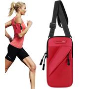 Fascia da braccio da corsa con supporto per telefono - Tracolla rimovibile e impermeabile | Fascia da braccio con supporto per cellulare - per palestra, escursionismo, viaggi, fitness, uomini, donne