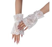Fascia da braccio in pizzo copre le mani comode maniche decorative del polsino di lunghezza del polso per il partito dell'ufficio femminile e il tempo libero abiti polsini in pizzo per abbigliamento