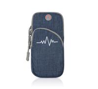 Fascia da braccio per esercizi, fascia sportiva antisudore per telefono con 2 tasche e jack per cuffie per un'ampia gamma di attività, adatta per