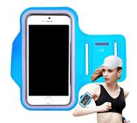 Fascia da braccio per telefono da corsa, custodia impermeabile per telefono, riflettente, regolabile, leggera, antiurto, con slot per chiavi per accessori sportivi
