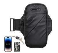 Fascia da braccio per telefono per corsa, impermeabile, con jack per cuffie, borsa per esercizi per sollevamento, ciclismo, jogging, viaggi
