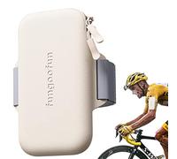 - Fascia da braccio per telefono, silenziosa con doppia cerniera per jogging, resistente al sudore, con chiusura in regolabile e forte e portachiavi