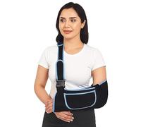 Fascia da braccio per uomo e donna, con tracolla regolabile, supporto in rete morbido e traspirante, per braccio, braccia rotte, dislocazione della spalla e lesioni al gomito