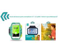Fascia da braccio porta smartphone 4.7 - 6.5 pollici Verde - DEEGAB526G